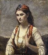 Jean-Baptiste Camille Corot The Young Woman of Albano (L'Albanaise) France oil painting artist